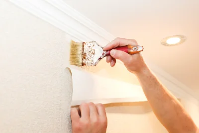Pose de papier peint à Campsegret — revêtements muraux et toiles de verre